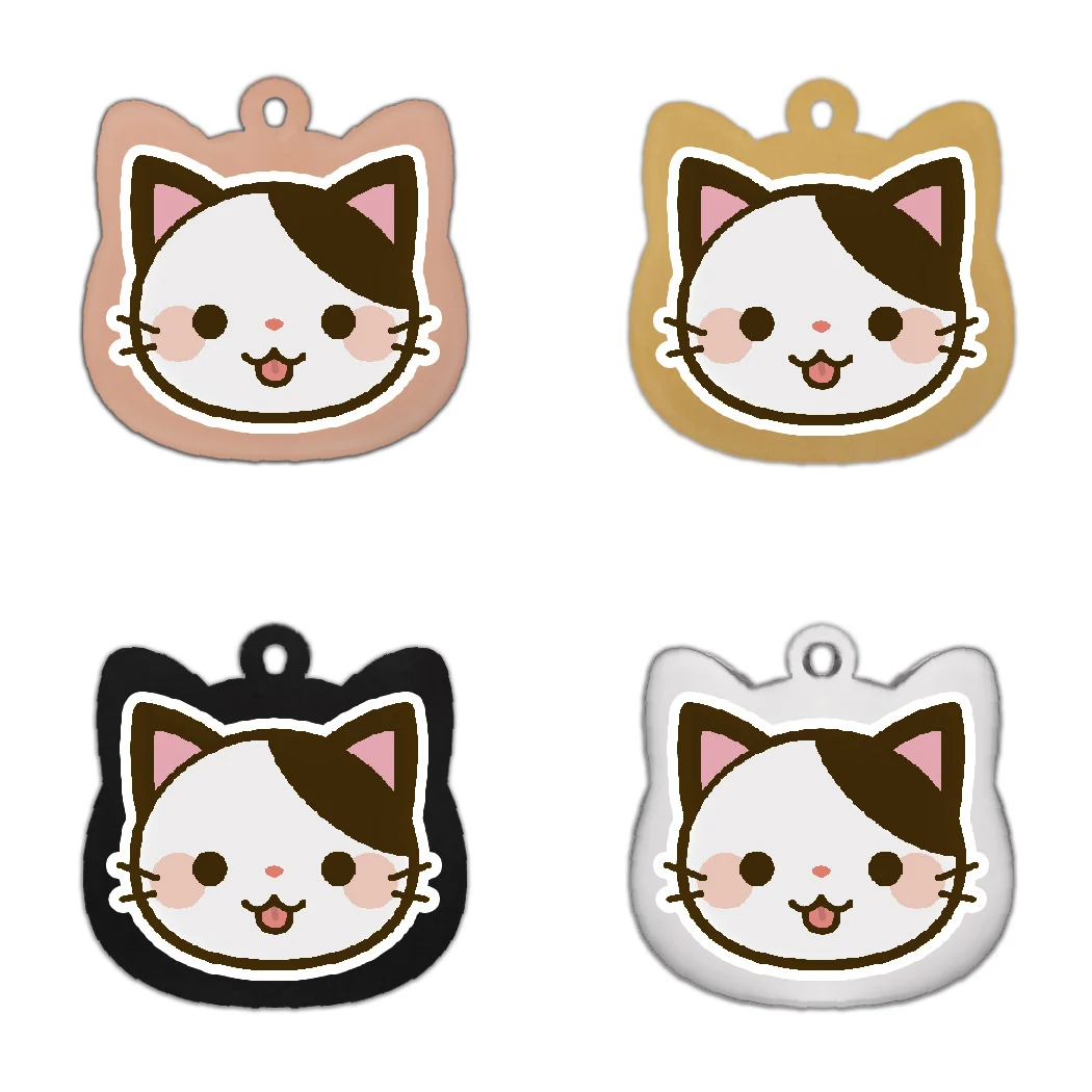 Etiquetas personalizadas de acero inoxidable para gatos grabado nombre - imagen 4