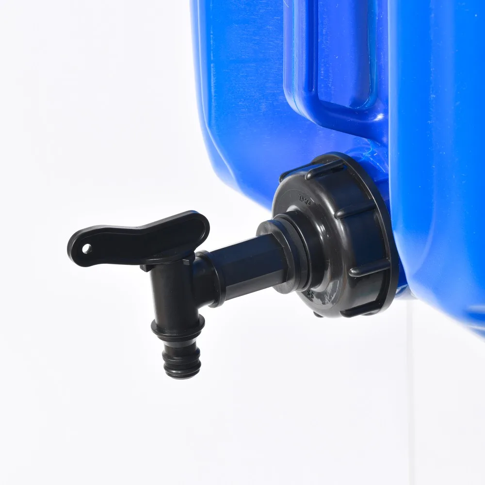 Adaptador de grifo de tanque Tote IBC S60x6 a conector de manguera de jardín de 3/4 "con válvula, accesorio de grifo de plástico duradero con arandela a prueba de fugas - imagen 4