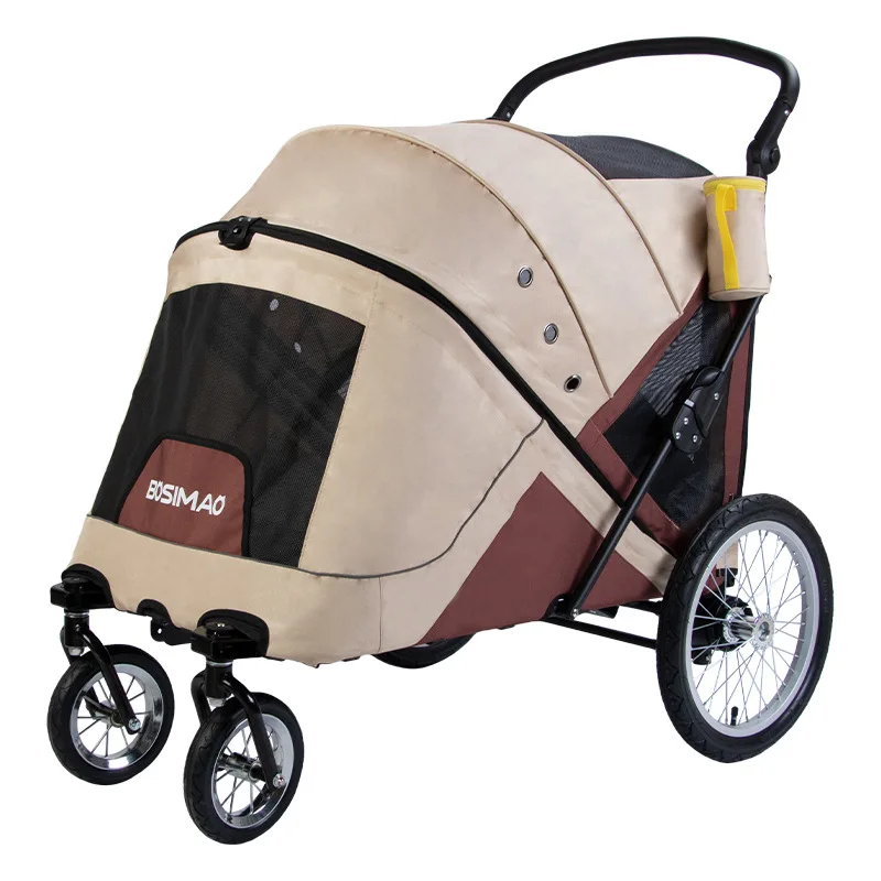 Cochecitos grandes para bicicleta, remolque de doble uso, carrito para perros medianos y grandes, se puede remolcar productos para mascotas - imagen 5