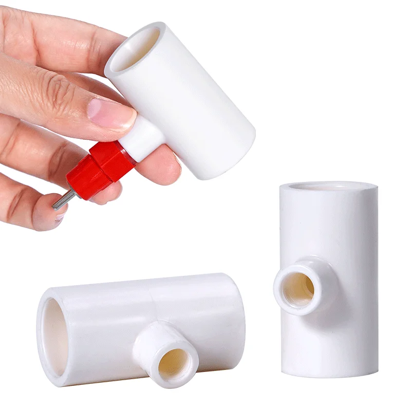 Tetina automática para beber pollo con tubo de conexión, accesorios en T de PVC, conector en T para alimentador de bebedero de ganado de 20mm, 5 uds. - imagen 2