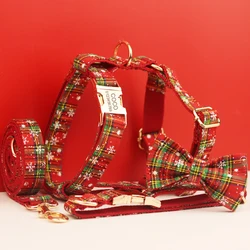Collar navideño para perros ajustable - Accesorio festivo de Navidad