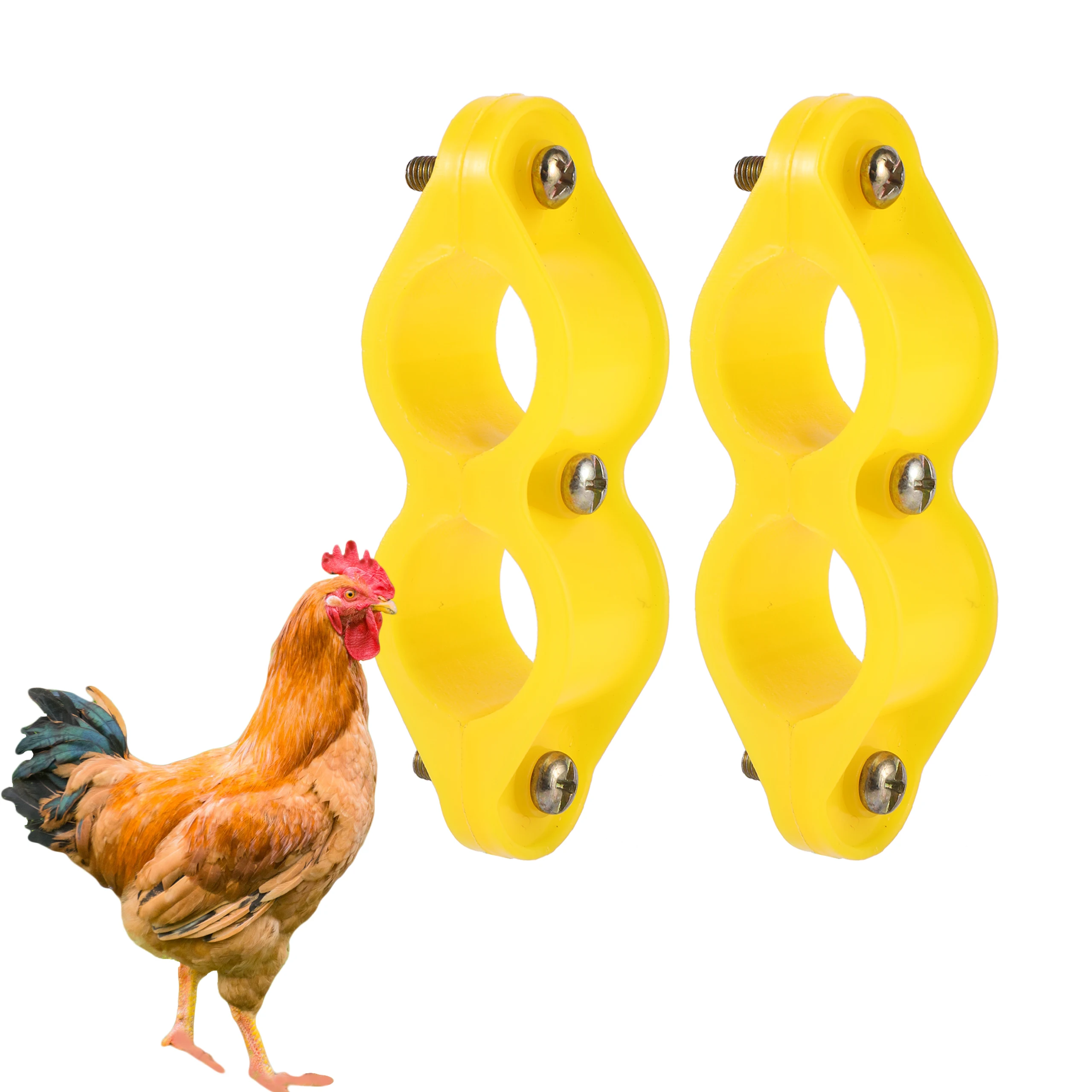 ID 25mm Chicken Drinking Line Pipe Card Feed Line Accessories For Quail Pigeon Rabbit Poultry Feeding Supplies 5 Pcs