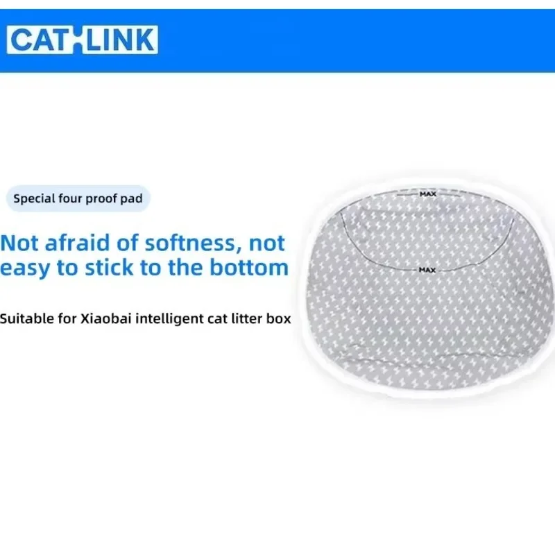 CATLINK Accesorios para cajas de arena para gatos inteligentes para inodoro para gatos automático blanco pequeño, reemplazable, fácil de limpiar y no es fácil de pegar - imagen 4
