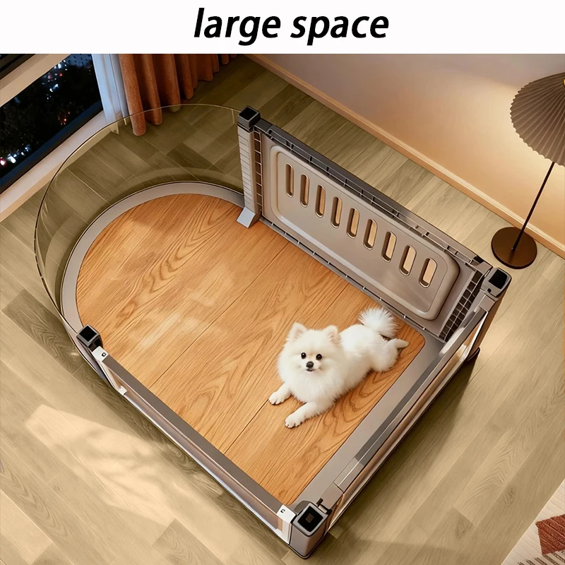 Jaula especial para perros pequeños para interiores, rueda de perrera, Villa para cachorros de lujo, Catnap portátil, jaula para perros, habitaciones, casas para dormir, suministros para mascotas - imagen 3