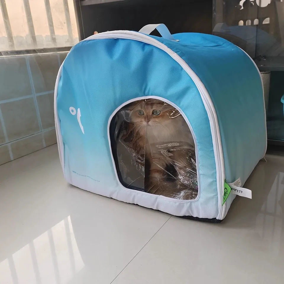 Nueva habitación con aire acondicionado para gatos, artefacto de refrigeración, nido para gatos de verano, nido de hielo, perrera, casa iglú para mascotas, nido, productos para mascotas - imagen 2