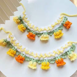 Bufanda floral para perros y gatos – Accesorio decorativo para fotos