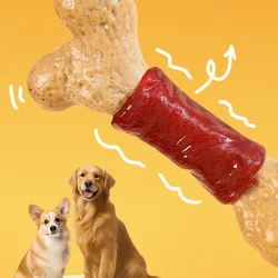 Huesos de piel prensada para perros – Limpieza dental y mordida fuerte