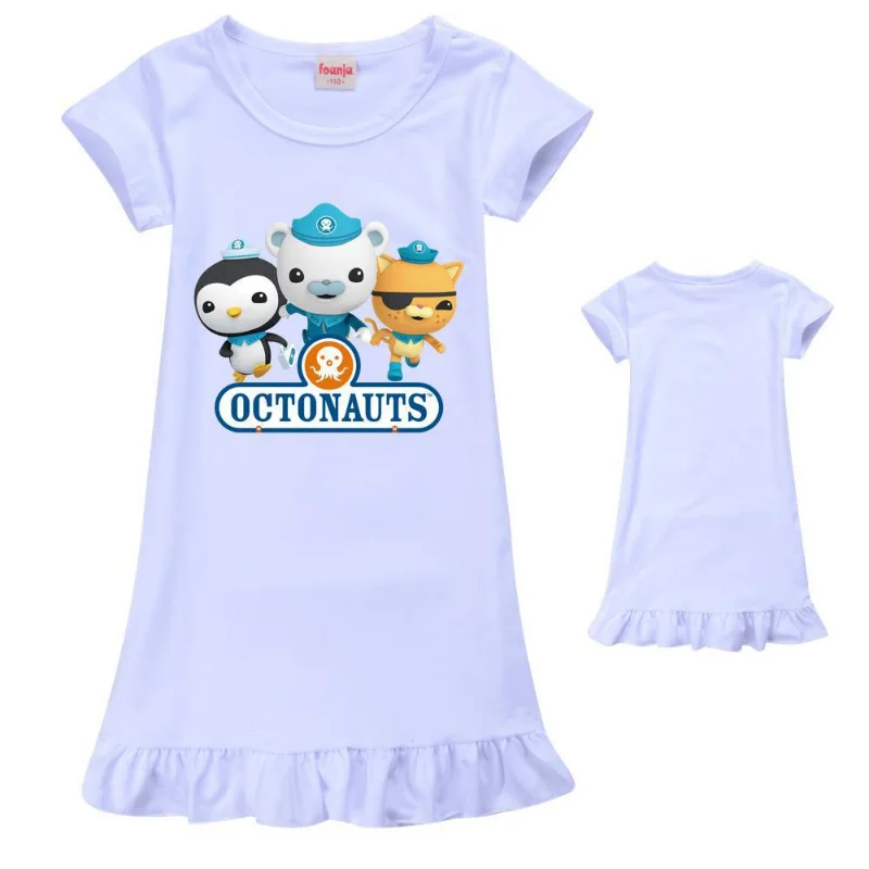 Octonauts-ropa de dibujos animados de Anime para niños, ropa de dormir de dibujos animados de verano, camisón para niñas, vestidos informales de Cosplay, pijamas para niños, regalo - imagen 3