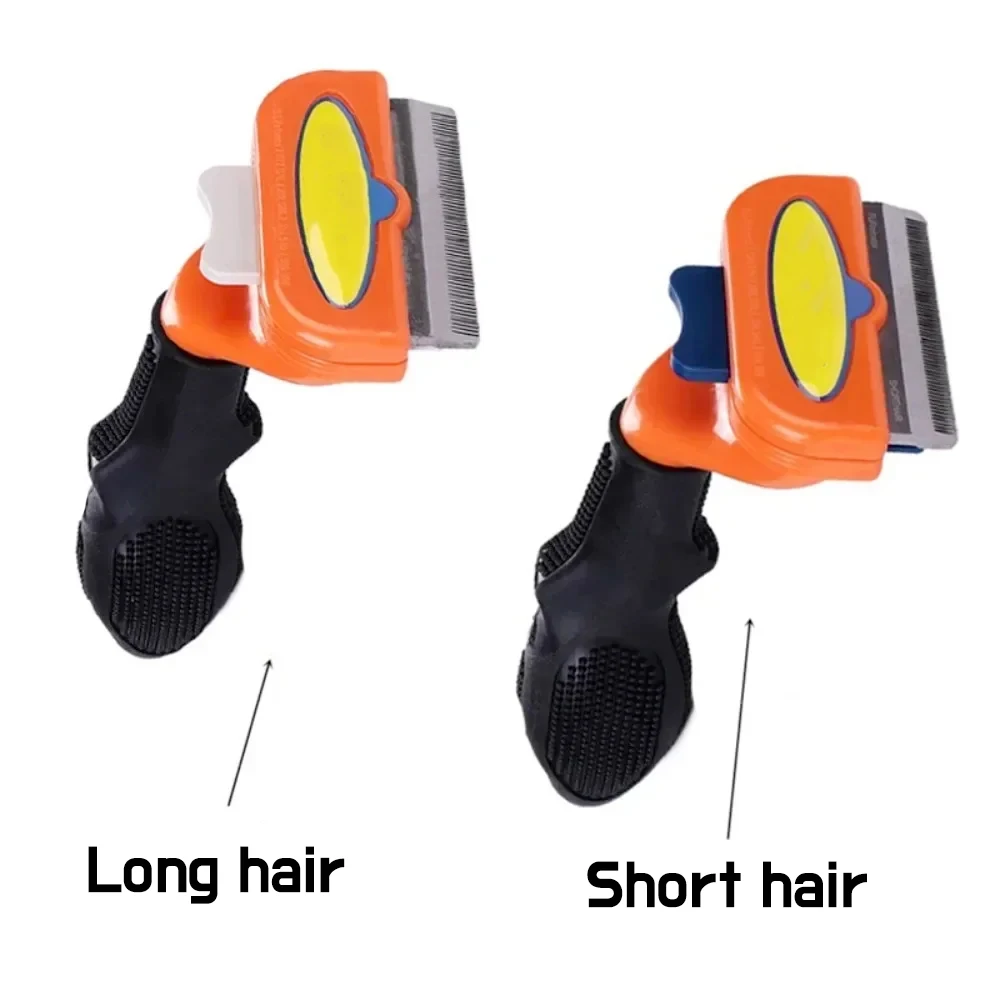 Peine para depilación de gatos, cepillo para gatos, peine para perros, peine para masaje de pelo para gatos, removedor de pelo para gatos, limpieza, aseo, cepillo para el cuidado de mascotas, peines para gatos - imagen 3