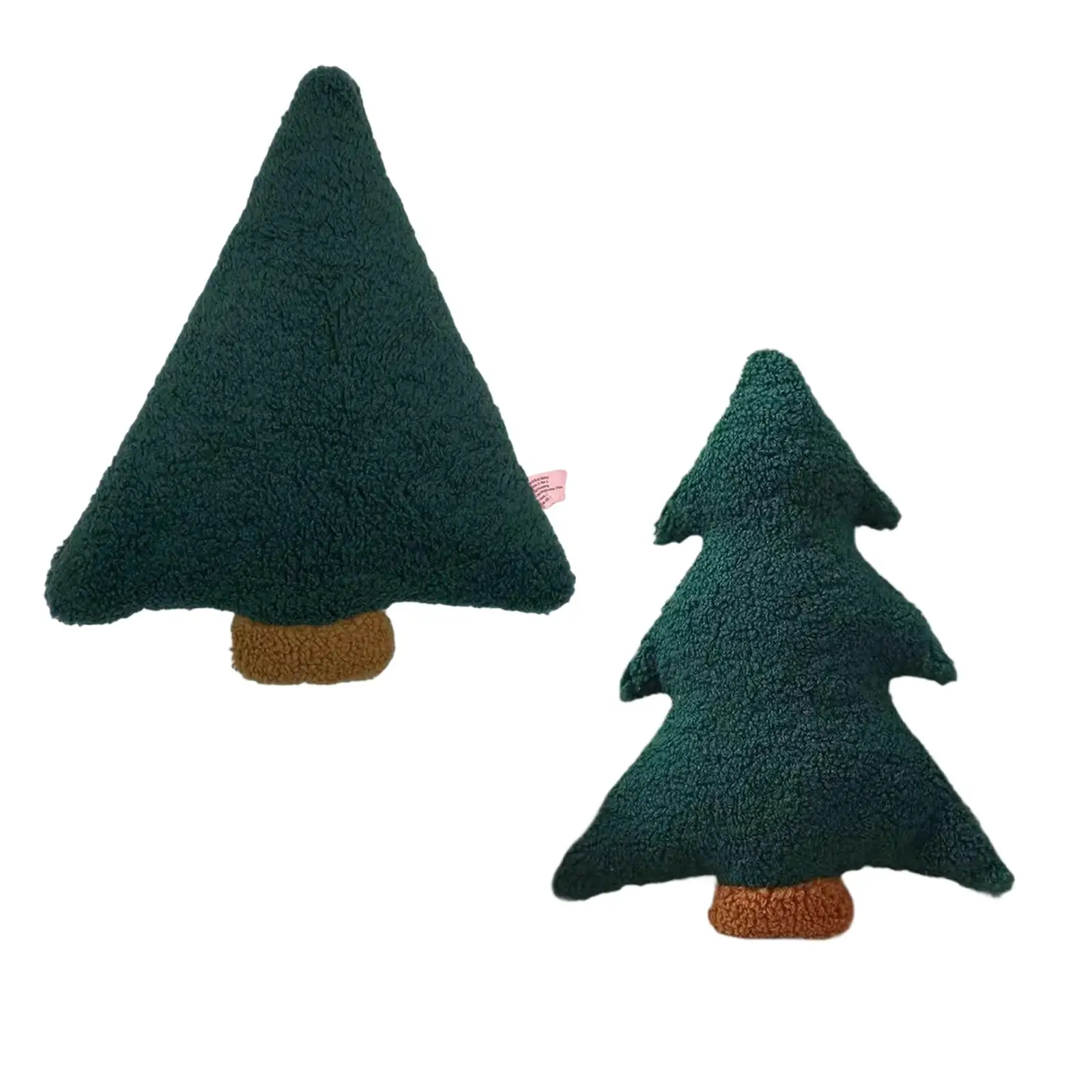 Almohada de árbol de Navidad, decoración navideña, regalo festivo decorativo de invierno, lindo, almohada en forma de árbol de peluche para sofá de fiesta de coche - imagen 3