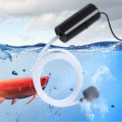 Bomba de aire USB para acuario con piedra de aire y tubo de silicona, bomba de oxígeno ahorradora de energía para pesca en acuario
