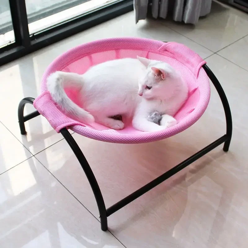 Pink cat bed