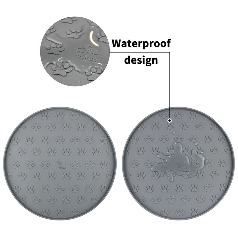 Mantel Individual para mascotas, almohadilla de comida para gatos, cuenco para perros, alfombrilla de alimentación para mascotas, patas redondas de silicona, estera impermeable, suministros de alimentador para mascotas - imagen 4