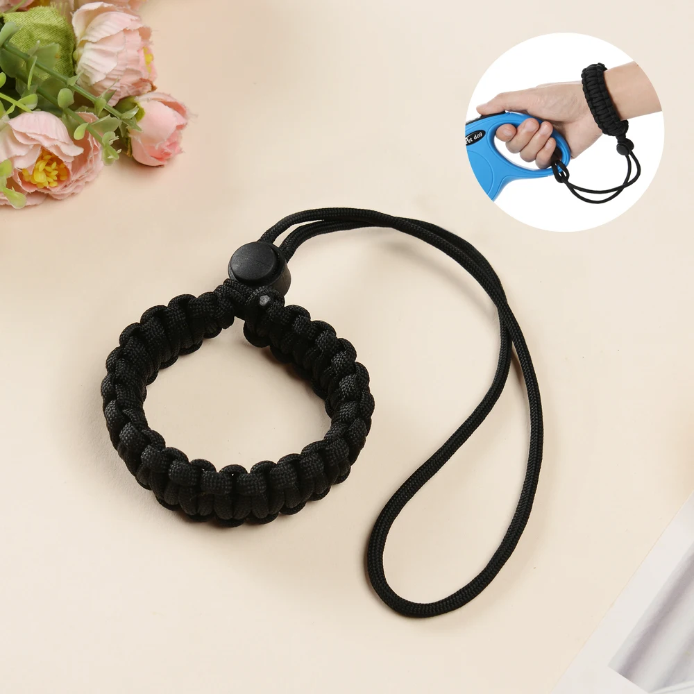 Correa de muñeca ajustable manos libres para correa retráctil para perros, correas de seguridad antideslizantes para caminar al aire libre, pulsera, accesorios para cachorros - imagen 2
