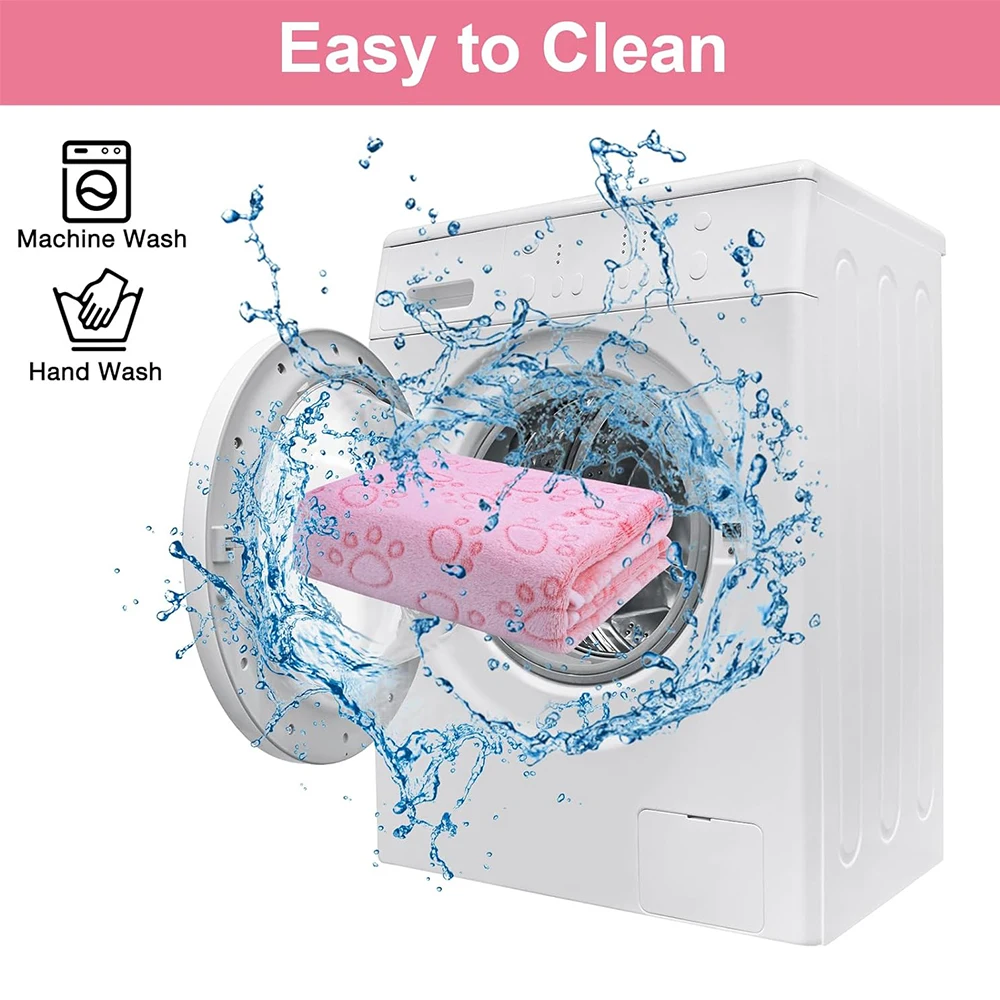 Manta suave y esponjosa para mascotas, estera cálida y cómoda con estampado de pata, de alta calidad, para perros y gatos - imagen 5