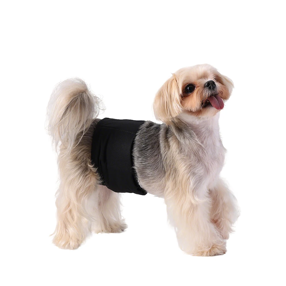 Banda para el vientre reutilizable para perros masculinos, pañales lavables para perros, pantalones fisiológicos, pañales cortos transpirables para cachorros, suministros de urdimbre, 3 uds. - imagen 5