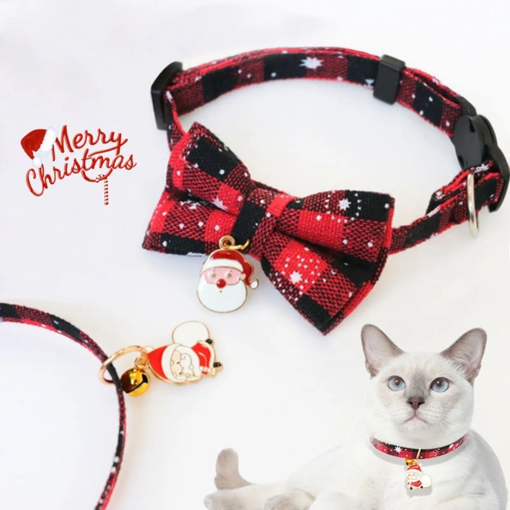 Collar Navideño con Lazo para Gatos y Perros – Seguro y Desmontable - imagen 3