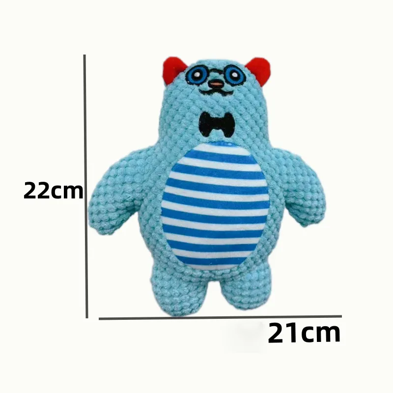 Juguete Molar para perros y mascotas, entrenamiento con ventilación, pana, mono, cerdo, voz, juguete de peluche, suministro de limpieza dental para perros, juguetes para perros grandes - imagen 4