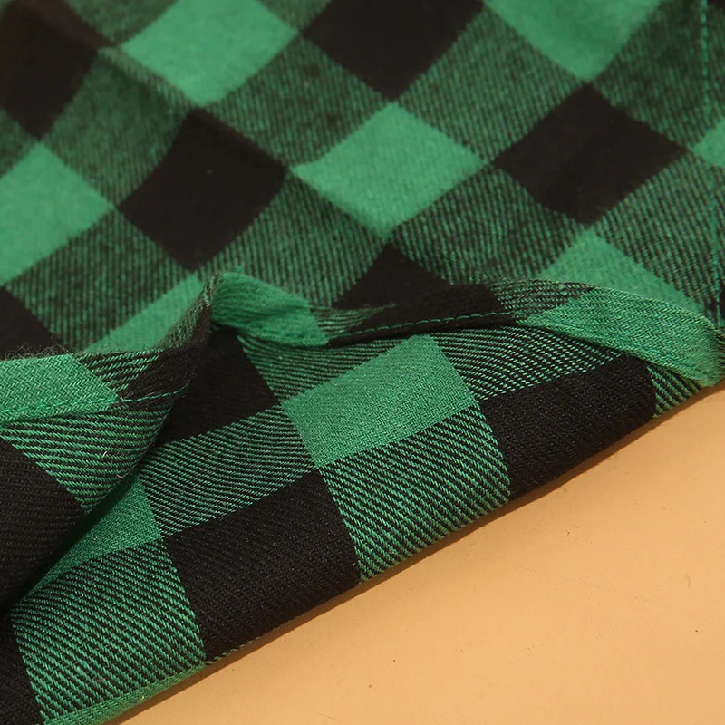 Bufanda navideña para mascotas, babero reversible a cuadros para perros, patrón de Papá Noel, adecuado para perros medianos y grandes - imagen 5