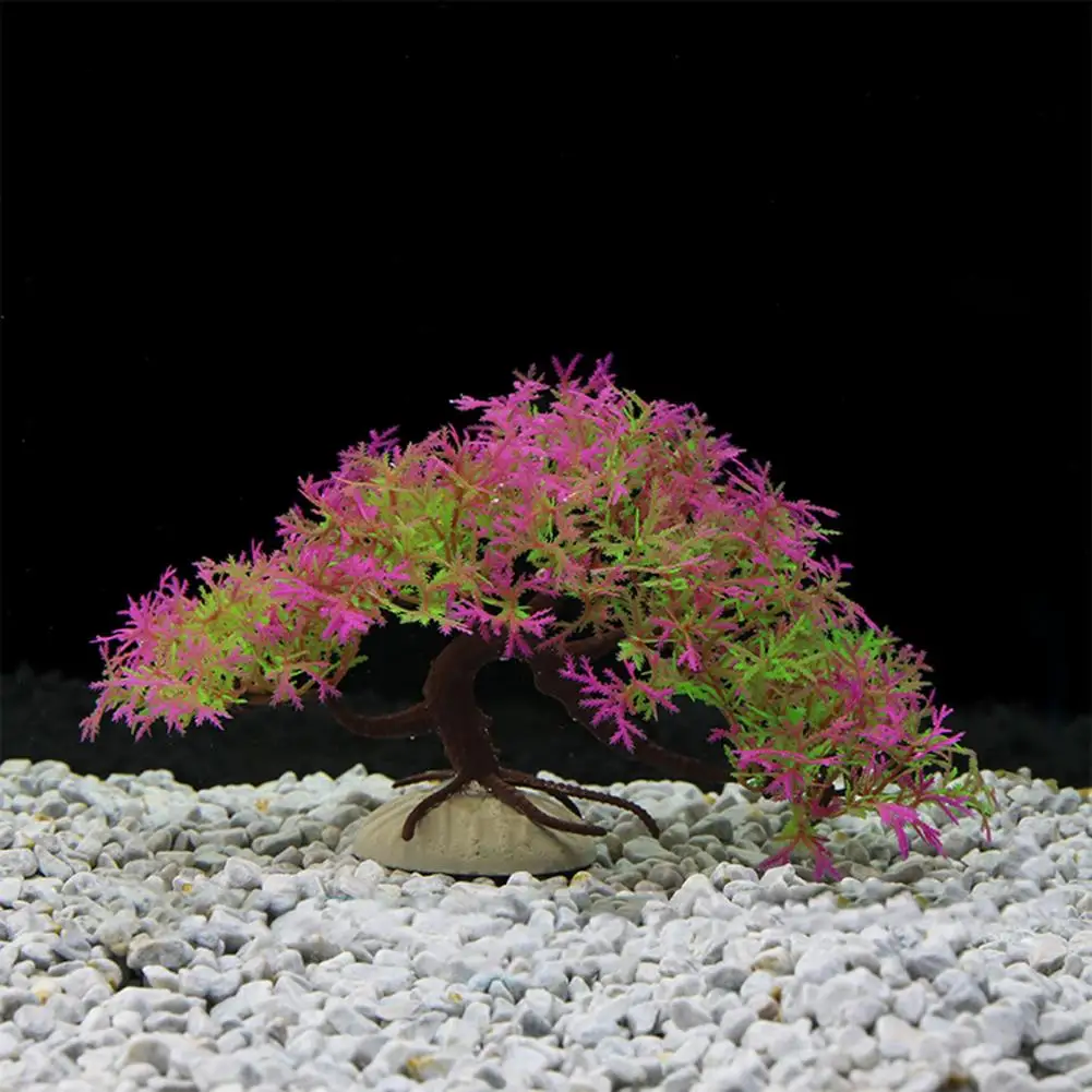 Árbol de simulación de pino reutilizable, Planta Artificial para paisajismo de acuario - imagen 4