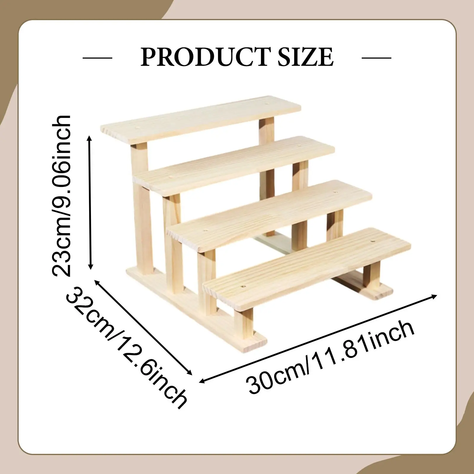 Wood Display Riser Storage Rack Rustic Decoration Dessert Shelf Perfume Organizer for Desserts Jewelry Collectibles Home Show Wood Display Riser Storage Rack Rustic Decoration Dessert Shelf Perfume Organizer for Desserts Jewelry Collectibles Home Show