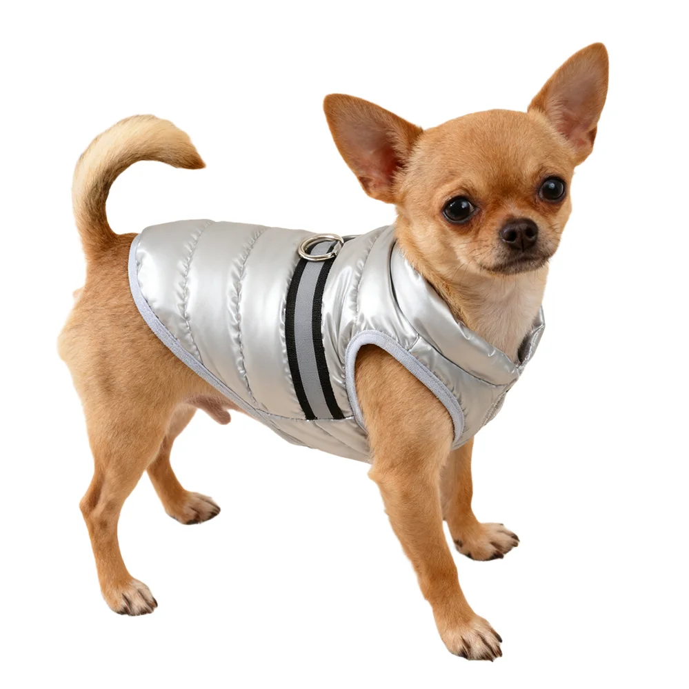 Chaqueta cálida de invierno para perros pequeños y medianos, chaqueta de nieve impermeable a prueba de viento para perros y gatos, ropa para cachorros y mascotas