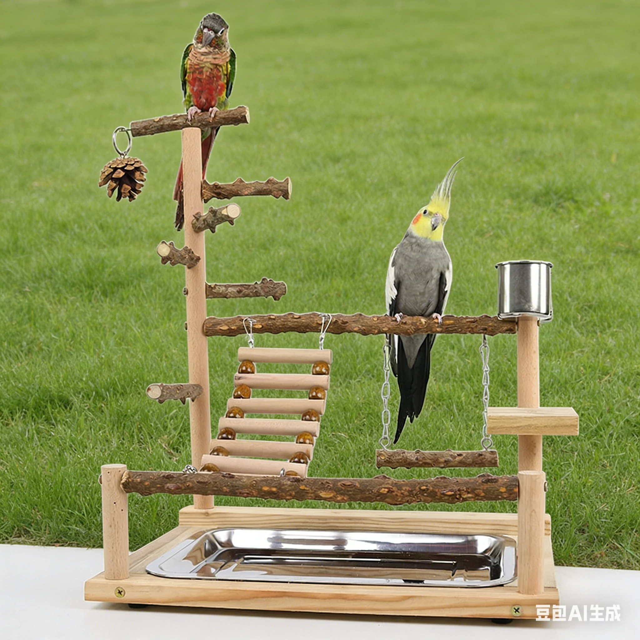 Plataforma de escalada para loros – Madera de pimienta Sichuan - imagen 4