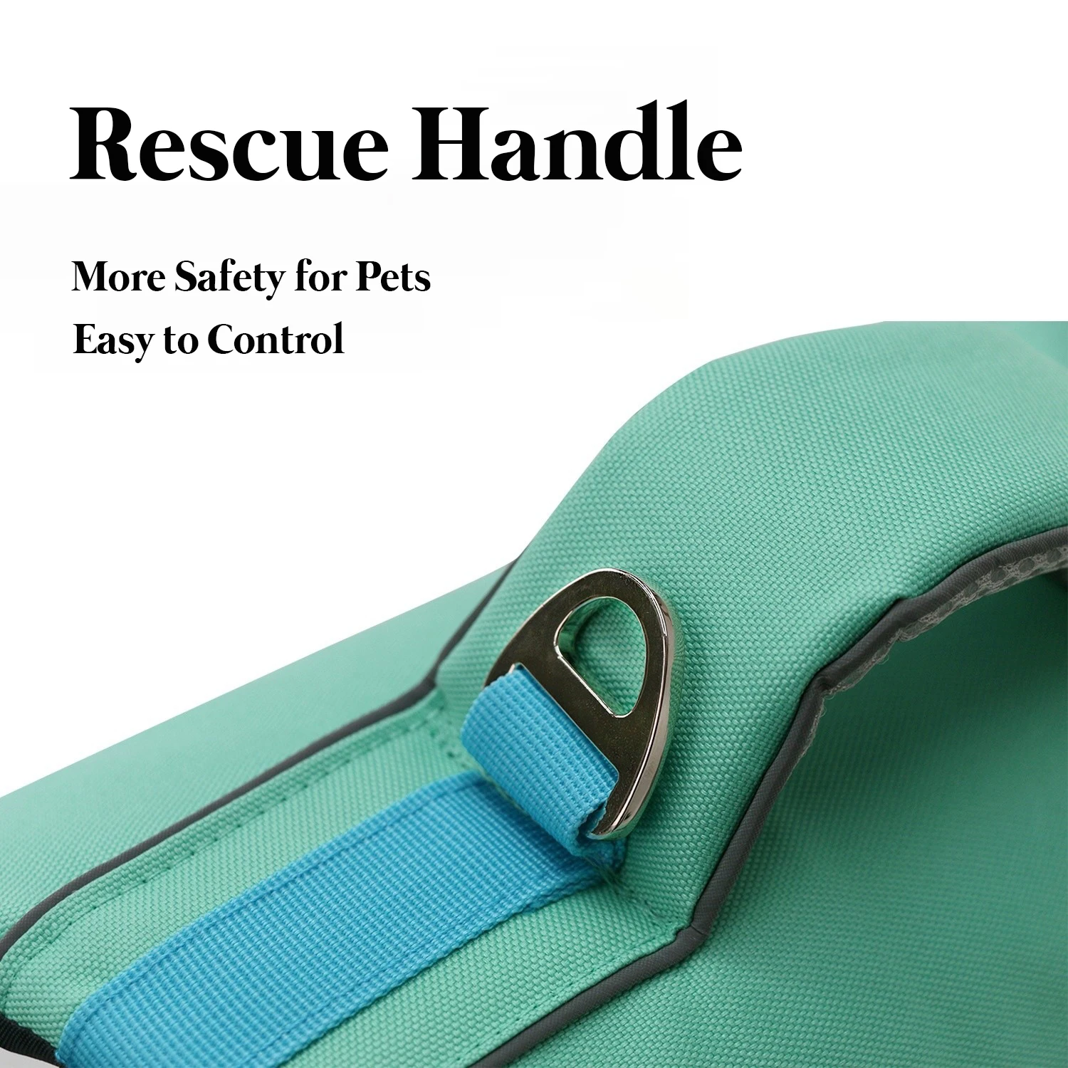 Chaleco salvavidas para perros para nadar, canotaje, salvavidas de alta visibilidad para perros pequeños y grandes, preservidor de seguridad para cachorros con mango de rescate - imagen 5