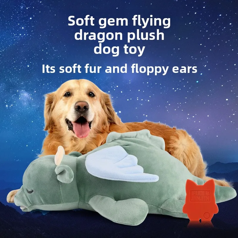 Juguete de peluche calmante para mascotas, juguete de peluche con ventilación resistente a mordeduras, cachorros, compañero cálido, juguetes para perros, productos para mascotas