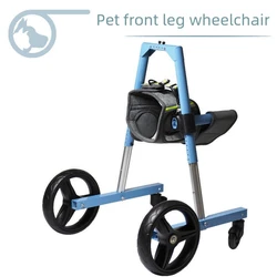 Silla de ruedas para perros con soporte delantero, movilidad asistida