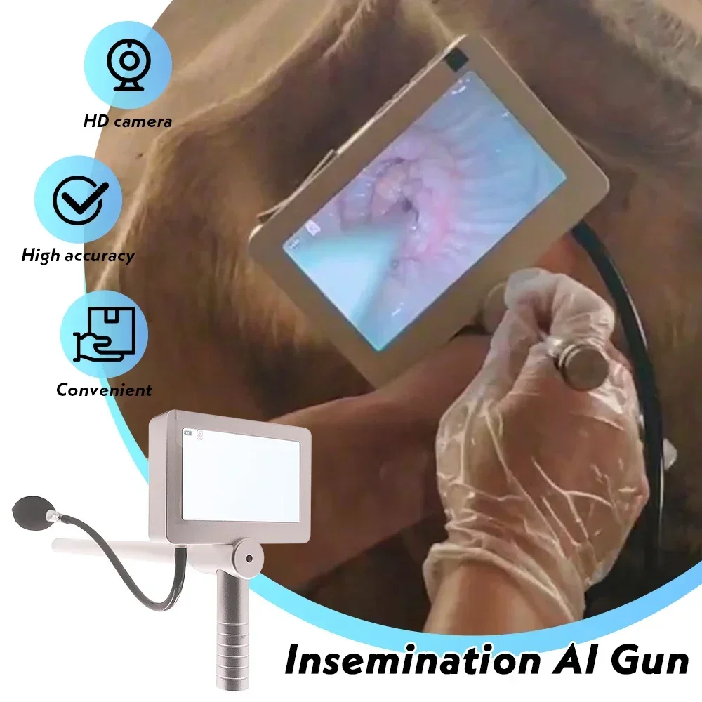 Pistola de inseminación Artificial Visual Digital veterinario para máquina de inseminación Artificial de vacas y ganado con cámara - imagen 2
