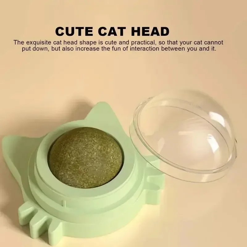 Bola de hierba gatera, juguetes para gatos, productos para mascotas para aliviar el aburrimiento y gatitos resistentes a mordeduras, moler los dientes - imagen 4