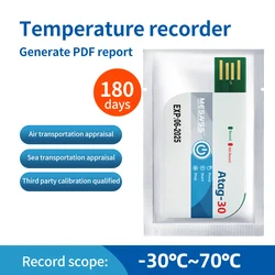 Registrador temperatura USB 180 días para transporte de mascotas