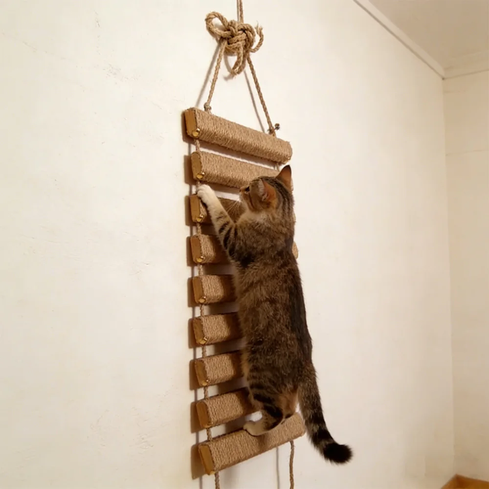 Escalones de pared con sisal para gatos – Rascador Colgante