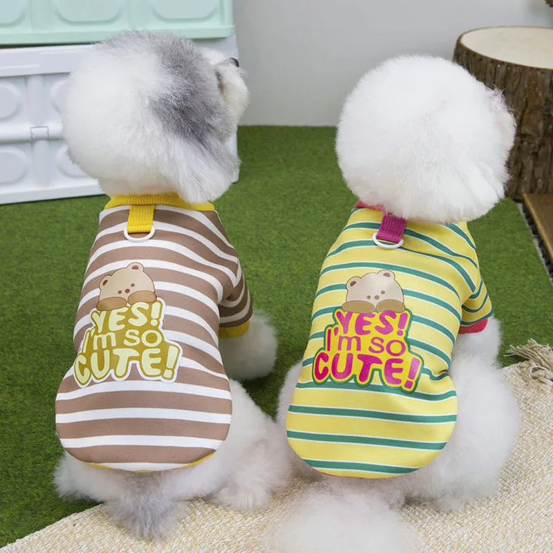 Ropa de invierno a rayas para perros, jerséis cálidos, sudaderas con capucha para perros pequeños, Yorkie, perro salchicha, disfraces para mascotas, traje, sudadera para cachorros XS