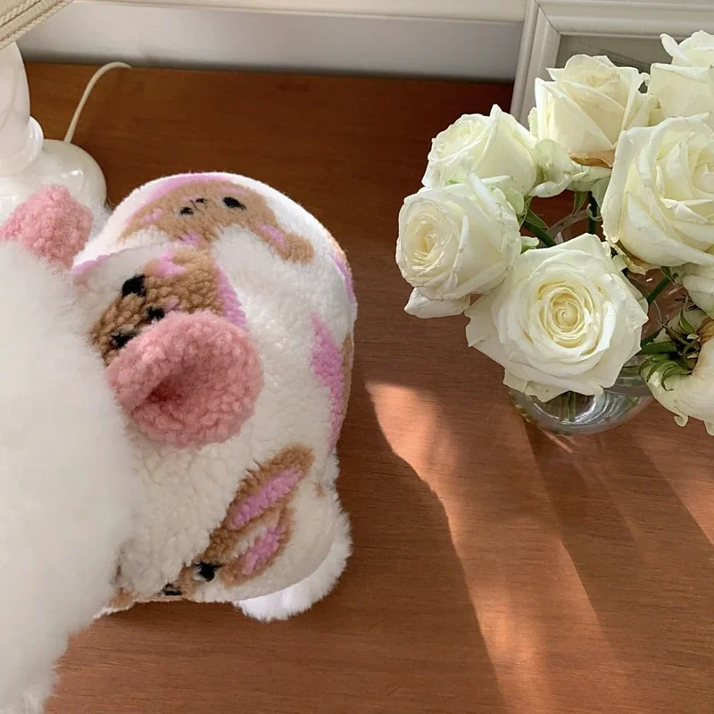 Abrigo polar con capucha para perro y mascota, ropa de invierno de Bichon, abrigo de algodón cálido, cárdigan grueso para perro pequeño, ropa navideña para cachorros - imagen 3