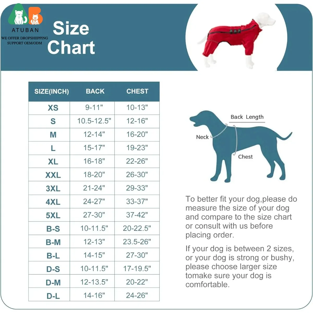 ATUBAN Chaqueta impermeable, impermeable reflectante ligero de seguridad para perros, chaleco para perros a prueba de viento y nieve para pequeños, medianos y grandes - imagen 2