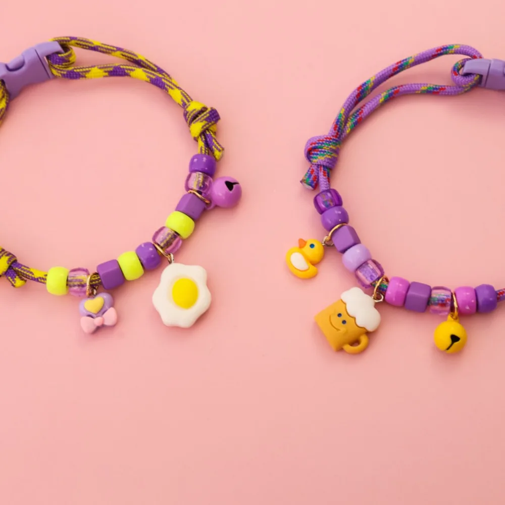 Collar ajustable con charms para gatos y perros – Fresas y corazones
