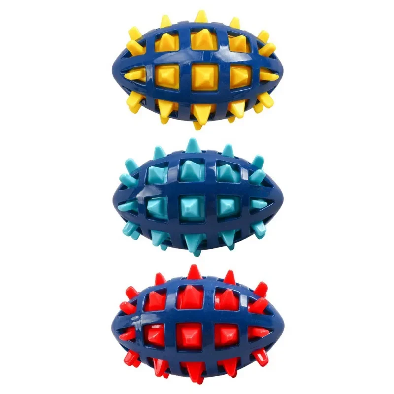 Pelota de goma para perro, juguete con espinas, resistente a mordeduras, productos de entrenamiento de dientes molares, juguete para mascotas, juguetes interactivos para masticar perros #