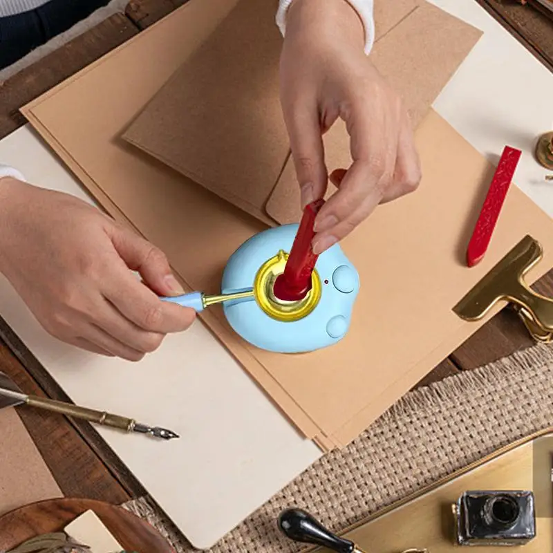Juego de sellos de cera, Kit de sellado creativo para envolver regalos, sobres, tarjetas, decoración e invitaciones de boda - imagen 2