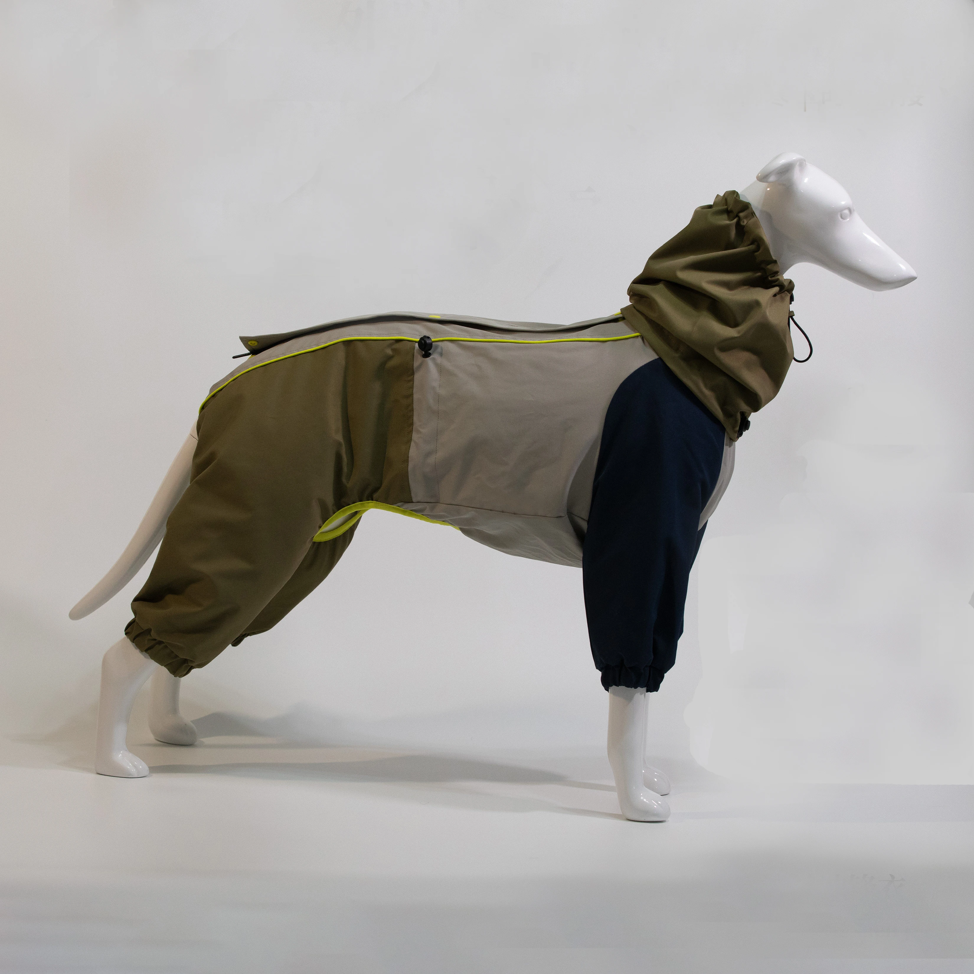 Chubasquero impermeable para perros con cuello alto - Abrigo Whippet - imagen 3