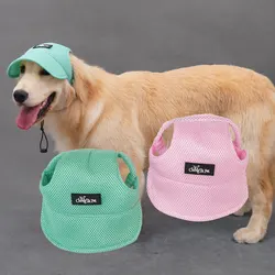 Gorra para perro transpirable con agujero en orejas