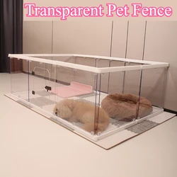 Balcón transparente para gatos y perros - vallado interior impermeable