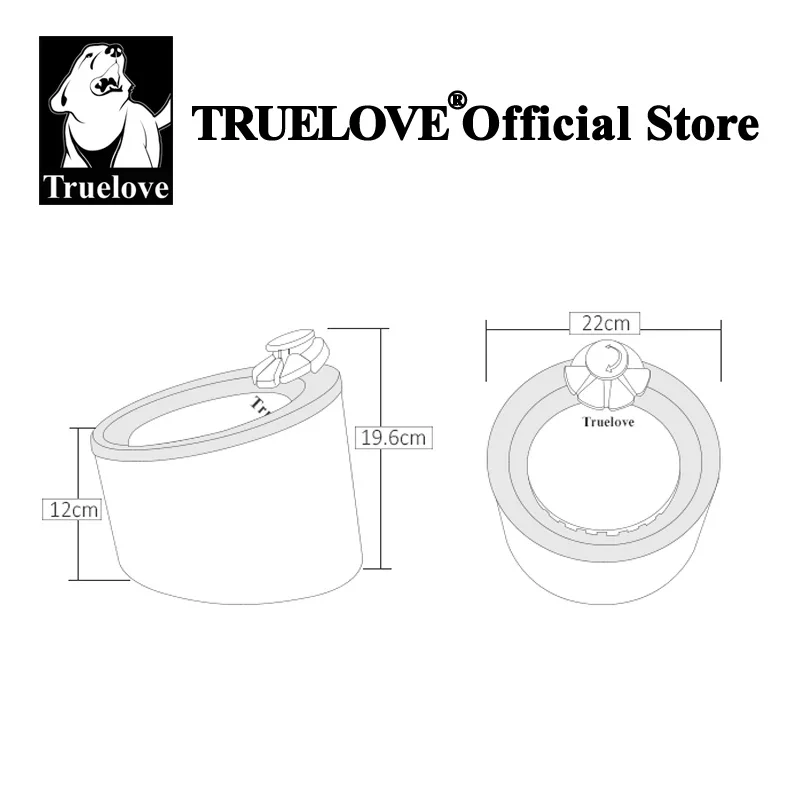 Truelove Pet Water Fountain Automatic Cat Water Fountain Electric Mute Water Feeder USB Dog Drinker Bowl Pet Drinking Dispenser - imagen 5