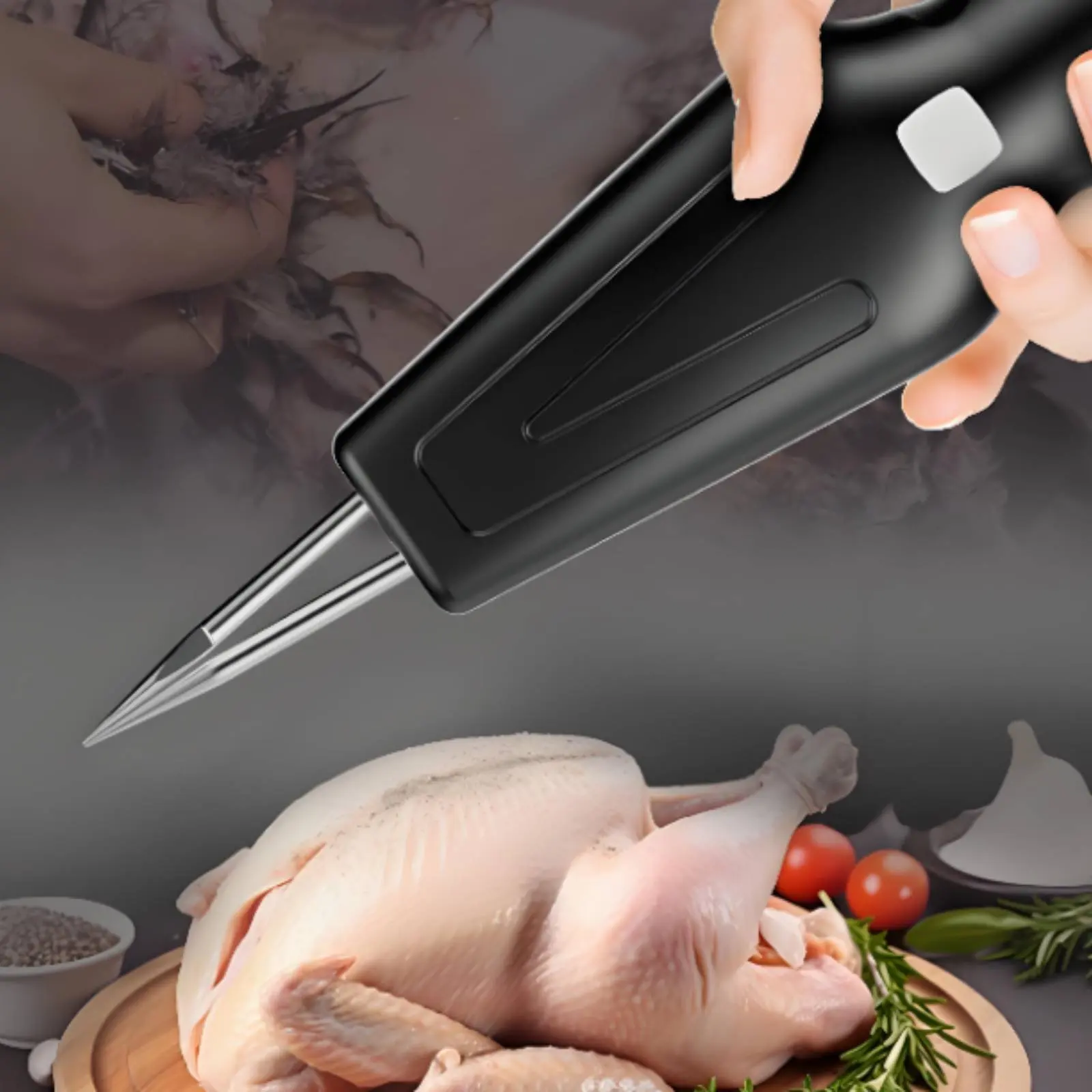 Desplumadora de pollos a batería – Portátil inalámbrica y con cable - imagen 3