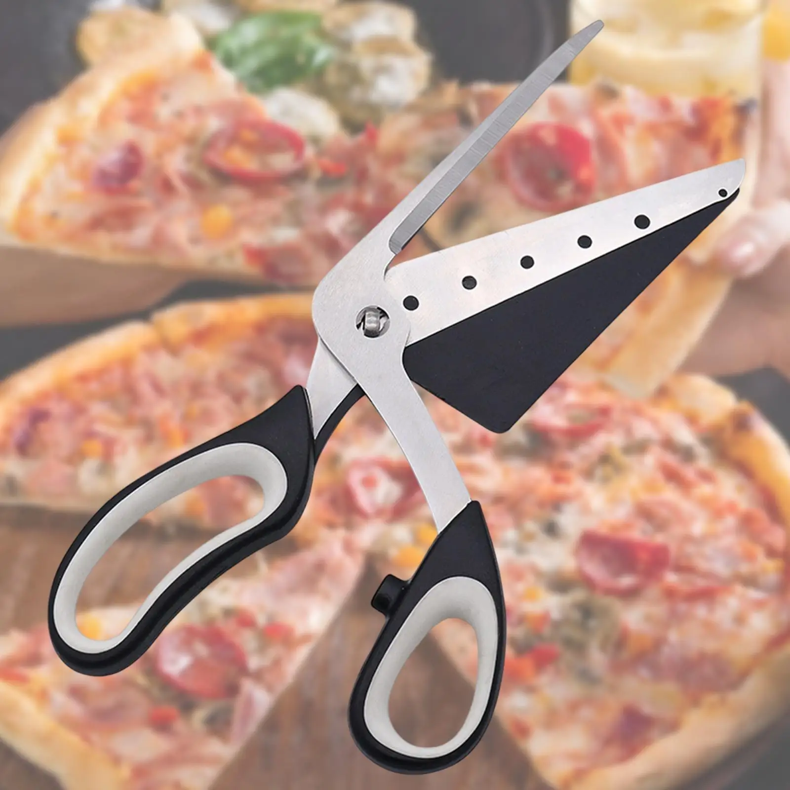 Pizza Scissors Premium 2 in 1, Durability, Easy to Use Practical Multipurpose Pizza Cutting Stainless Steel Ergonomic Grip Pizza Scissors Premium 2 in 1, Durability, Easy to Use Practical Multipurpose Pizza Cutting Stainless Steel Ergonomic Grip