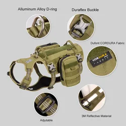 Arnés para perro con mochila reflectante 3M multifunción