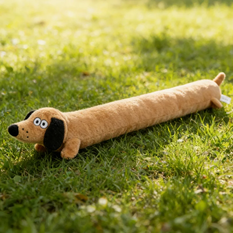 Juguete peluche salchicha con sonido para perros – Resistente para masticar - imagen 5