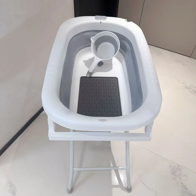 Lavabo de baño para mascotas, bañera plegable, soporte elevado para perros y gatos, mesa de lactancia que evita la flexión sobre productos de limpieza para mascotas, accesorios - imagen 3