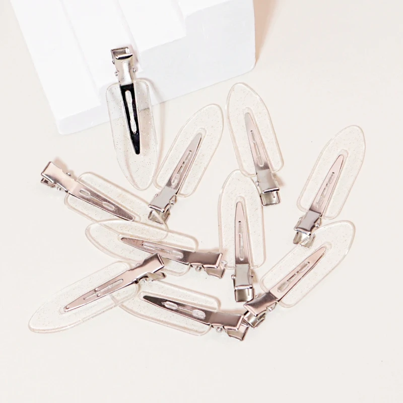 10-50 Uds. Pinzas para el cabello transparentes sin costuras para chica, accesorios para maquillaje facial, pinzas para el cabello de estilo, especiales para peluca de cabello real - imagen 4